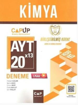 Çap Yayınları AYT Kimya 20 X 13 Up Deneme - 1