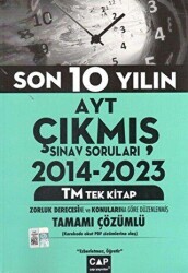 Çap Yayınları AYT Tek Kitap TM Çıkmış Soruları - Çap Yayınları