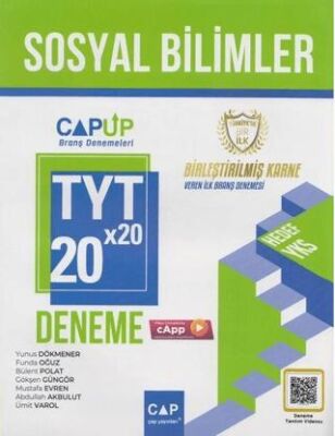 Çap Yayınları Çap Yayınları TYT Sosyal Bilimler 20 x 20 Deneme - 1