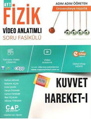 Çap Yayınları Fizik Kuvvet Hareket 1 Konu Anlatımlı Soru Bankası - 1