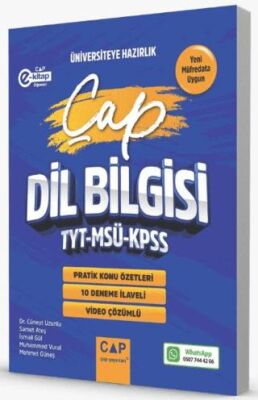 Çap Yayınları TYT MSÜ KPSS Dil Bilgisi Pratik Konu Özetleri Deneme İlaveli - 1