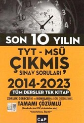 Çap Yayınları TYT MSÜ Son 10 Yılın Çıkmış Soruları - Çap Yayınları