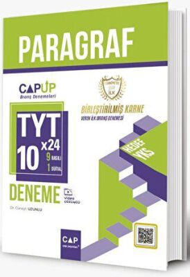 Çap Yayınları TYT Paragraf 10 x 24 Up Deneme - 1