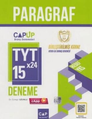 Çap Yayınları TYT Paragraf 15 x 24 Branş Denemesi - 1