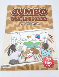 Capybara Jumbo Poster Boyama 70x100cm - BKM Kitap