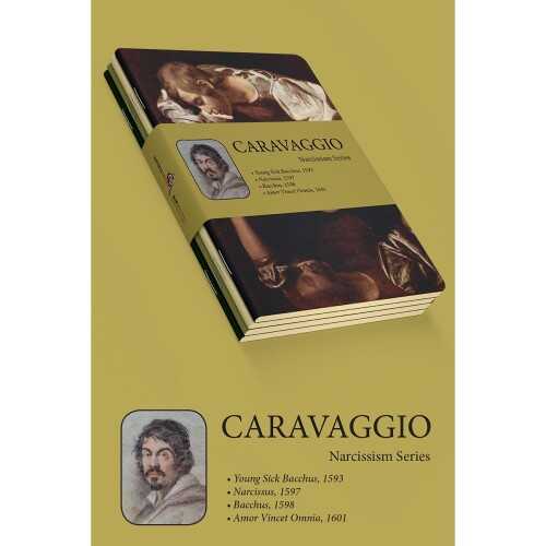 Caravaggio Dörtlü Defter Seti I - Narcissism Series A5
