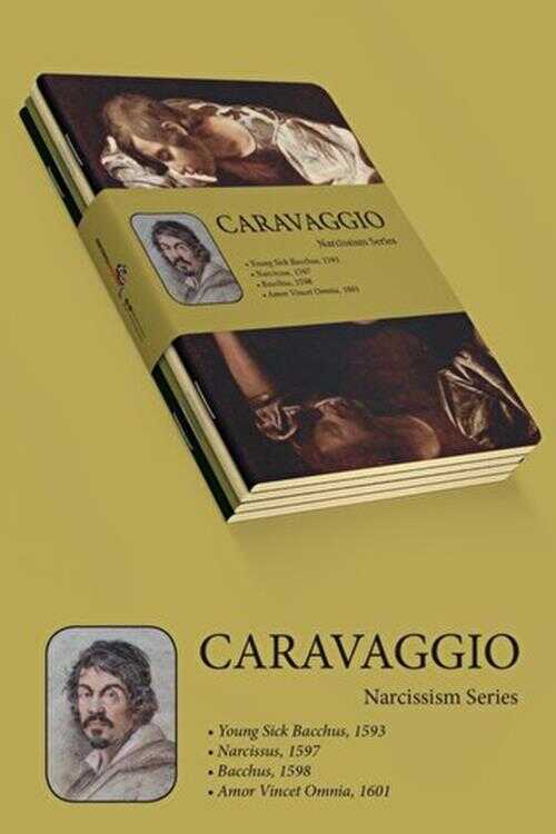 Caravaggio Dörtlü Defter Seti I - Narcissism Series A6 - Retronote