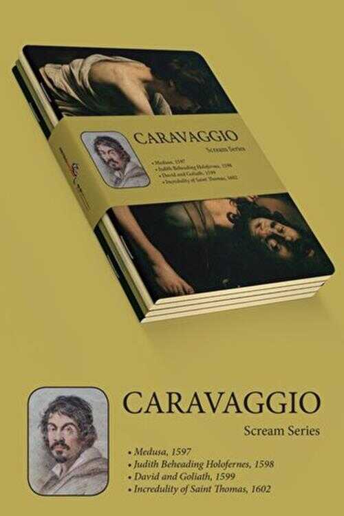 Caravaggio Dörtlü Defter Seti II - Scream Series A6 - Retronote