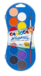 Carioca 42404 Sulu Boya 30Mm 12 Renk - Carioca