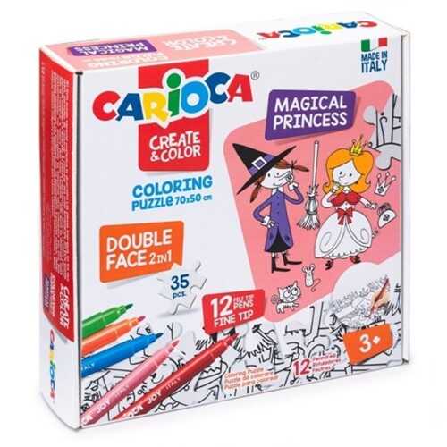 Carioca Boyanabilir Puzzle Büyülü Prenses 35 Parça 70X50 Cm