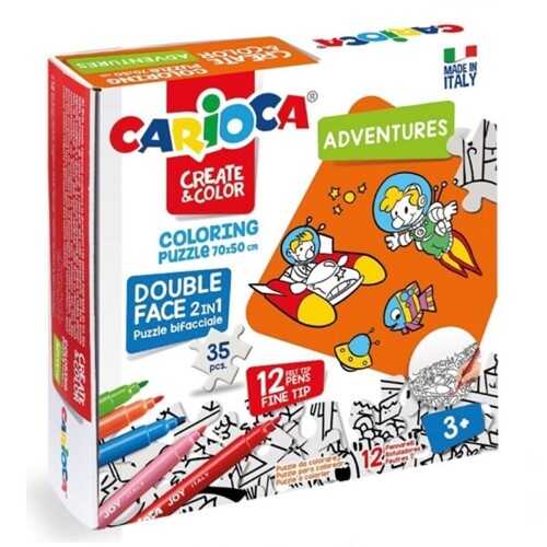 Carioca Boyanabilir Puzzle Maceralar 35 Parça 70X50 Cm