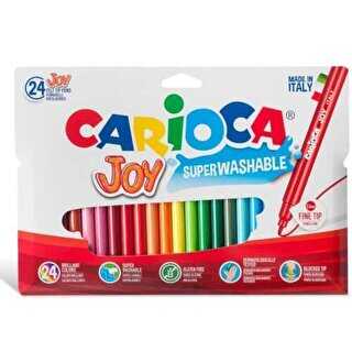 Carioca Joy Süper Yıkanabilir Keçeli Boya Kalemi 24`lü