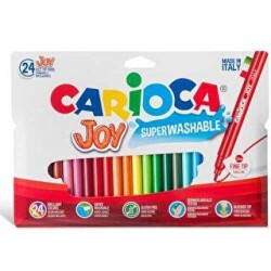 Carioca Joy Süper Yıkanabilir Keçeli Boya Kalemi 24`lü - Carioca