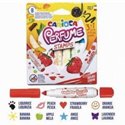 Carioca Kokulu Damgalı Jumbo Keçeli Kalemi 8 Renk - Carioca