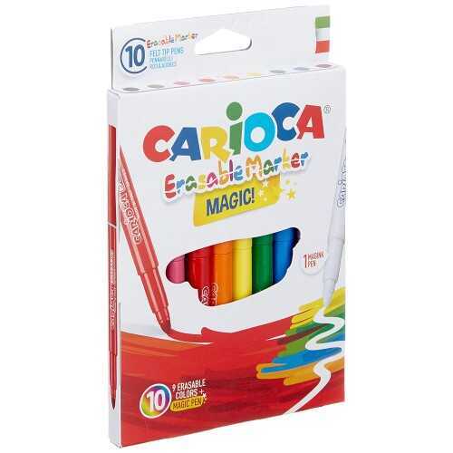 Carioca Renk Değiştiren Sihirli Keçeli Kalemler 9 Renk Ve 1 Renk Değiştirici Beyaz Kalem