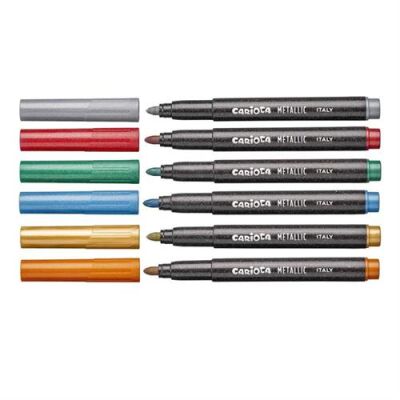 Carioca Metalik Jumbo Keçeli Kalem 6`Lı - 2