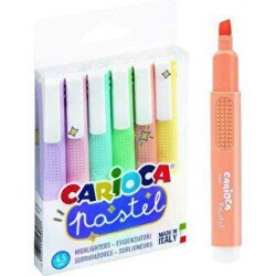 Carioca Pastel Işaretleme Kalemi 6 Renk - Carioca
