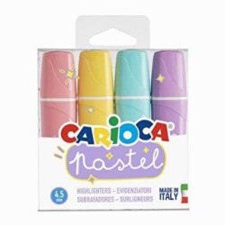 Carioca Pastel Renk İşaretleme Kalemi 4`lü - Carioca