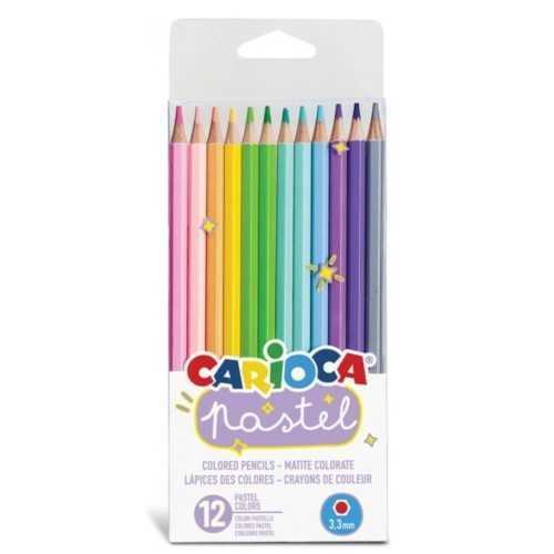 Carioca Pastel Renk Kuru Boya Kalemi 12 Renk
