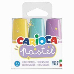 Carioca Pastel Renk Mini İşaretleme Kalemi 3`lü - Carioca