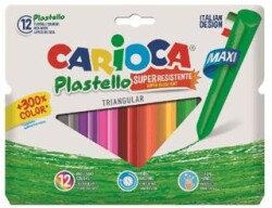 Carioca 42671 Pastel Boya Üçgen Yıkanabilir 12Li - Carioca