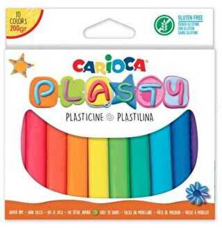 Carioca Plasty Kurumayan Oyun Hamuru 200 Gr. 10 Renk