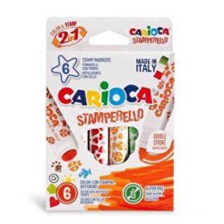Carioca Stamperello Keçeli Boya Kalemi 6`lı - Carioca