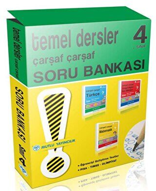 Mutlu Yayıncılık 4. Sınıf Temel Dersler Çarşaf Çarşaf Soru Bankası - 1