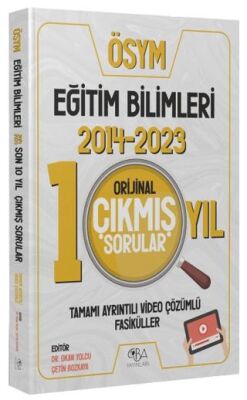 KPSS Eğitim Bilimleri 2014-2023 Orijinal Son 10 Yıl Çıkmış Sorular Video Çözümlü - 1
