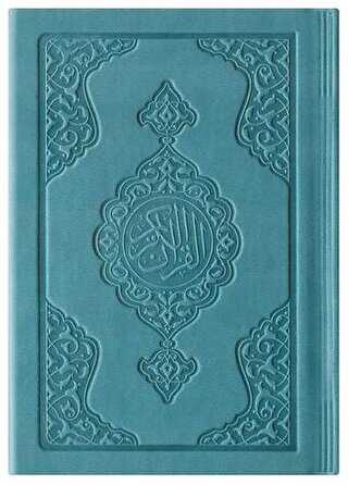 Cep Boy Termo Deri Kuran-ı Kerim Turkuaz, Mühürlü - Hayrat Neşriyat