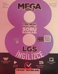 Cevap 8. Sınıf LGS İngilizce Yeni Nesil Soru Bankası Mega Sekiz - Cevap Yayınları