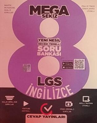 Cevap 8. Sınıf LGS İngilizce Yeni Nesil Soru Bankası Mega Sekiz - 1