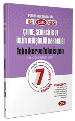 Data Yayınları Çevre, Şehircilik ve İklim Değişikliği Bakanlığı Unvan Değişikliği Tekniker ve Teknisyen 7 Deneme Sınavı - 1