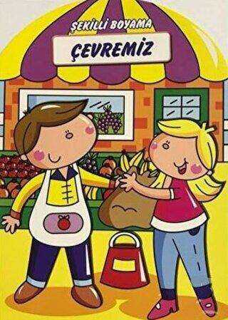 Çevremiz - Şekilli Boyama - Mikro Kitap