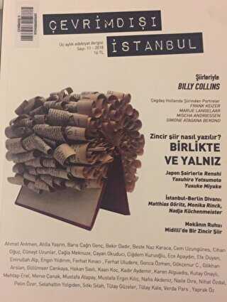 Çevrimdışı İstanbul Üç Aylık Edebiyat Dergisi Sayı: 11 2018 - Delta Yayınları