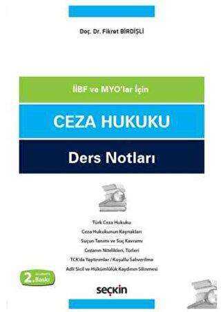 Seçkin Ceza Hukuku Ders Notları - Seçkin Yayıncılık