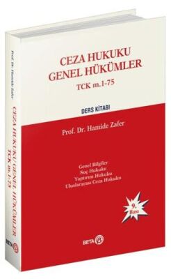 Ceza Hukuku Genel Hükümler TCK m. 1-75 kapağı