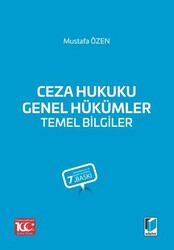 Ceza Hukuku Genel Hükümler Temel Bilgiler - Adalet Yayınevi