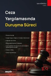 Ceza Yargılamasında Duruşma Süreci - Seçkin Yayıncılık