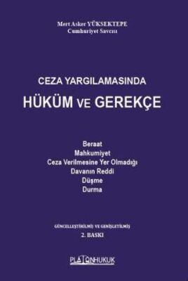 Ceza Yargılamasında Hüküm ve Gerekçe - 1