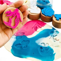 Childgen Deniz Kızı Ahşap Damga Set 6 Adet Damga - 2