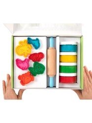 Childgen Premıum Set - Deniz Canlıları x 4 Adet Oyun Hamuru x 1 Adet Merdane x 12 Adet Detaylı Kalıp - 2