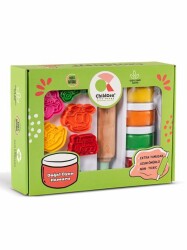 Childgen Premıum Set - Taşıtlar x 4 Adet Oyun Hamuru x 1 Adet Merdane x 12 Adet Detaylı Kalıp - ChildGen