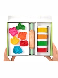 Childgen Premıum Set - Taşıtlar x 4 Adet Oyun Hamuru x 1 Adet Merdane x 12 Adet Detaylı Kalıp - 2