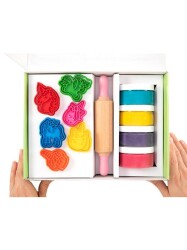 Childgen Premıum Set - Unicorn x 4 Adet Oyun Hamuru x 1 Adet Merdane x 12 Adet Detaylı Kalıp - 2