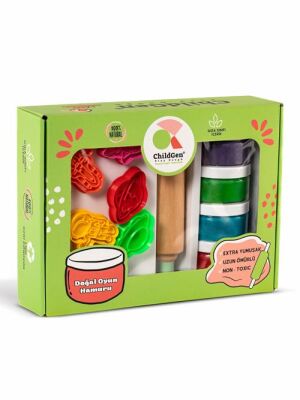 Childgen Premıum Set - Uzay x 4 Adet Oyun Hamuru x 1 Adet Merdane x 12 Adet Detaylı Kalıp - 1