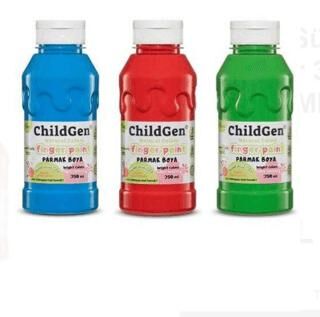 Childgen Süper Yıkanabilir 3Lü Parmak Boya 350 Ml X 3 - 1
