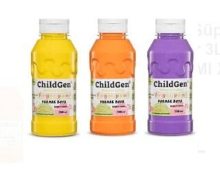 Childgen Süper Yıkanabilir 3Lü Parmak Boya 350 Ml X 3 - 1