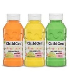 Childgen Süper Yıkanabilir 3Lü Parmak Boya Pastel Set 350 Ml X 3 - 1. Set Renk - ChildGen