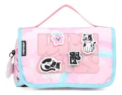 Chimola Cat Pink Aqua Kalem Çantası Tr170 - Ceren